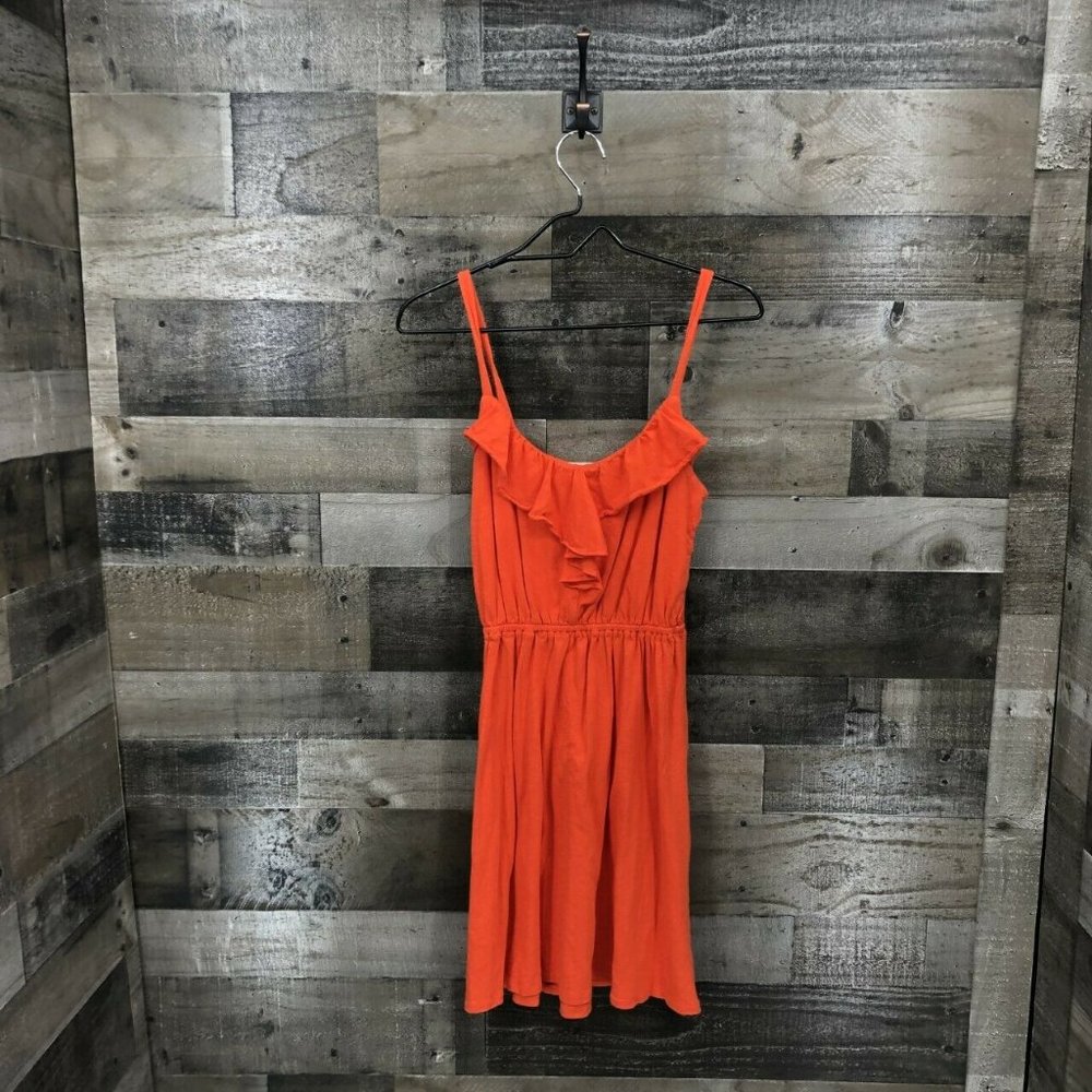 Ann Taylor Loft Spaghetti Strap Ruffle Dress Sz XS - Picture 1 of 7